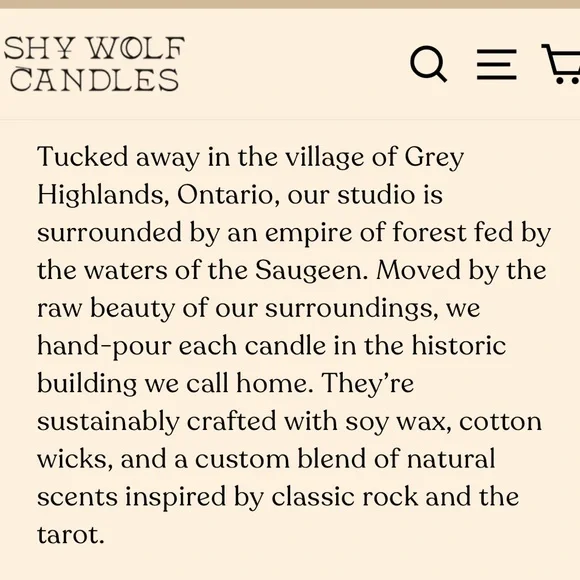 NWOT 🇨🇦 Shy Wolf candles, Lychee Scented Soy Candle - Picture 6 of 6
